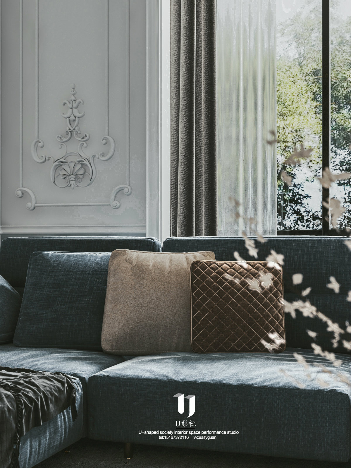 现代法式浪漫家居，3D2016 vr4.3 PS cc 打造沉浸式空间-5