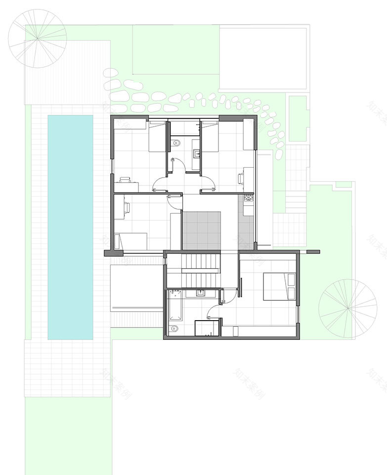 特拉维夫双家庭别墅 | 铝制框架与自然光的巧妙融合-38