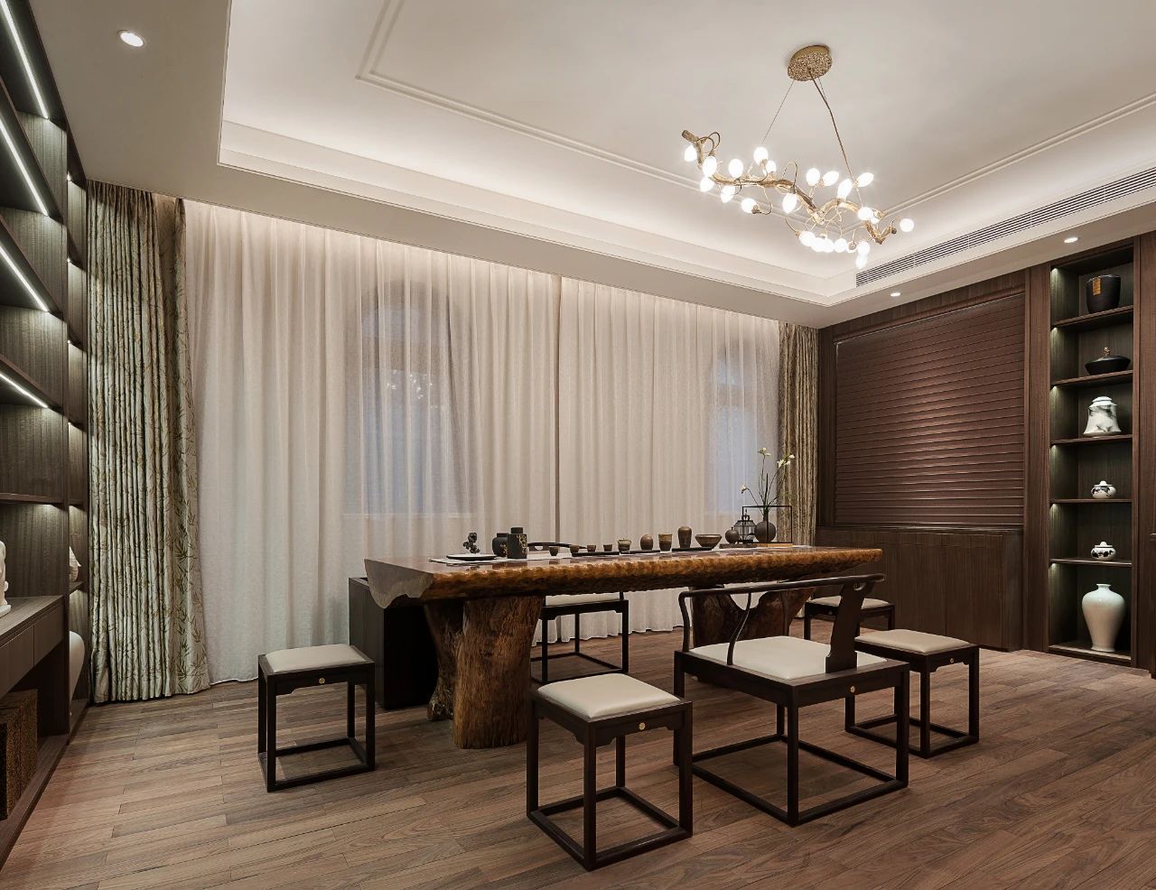 古典美学与现代生活交融的别墅设计丨IAID 无限营造-23