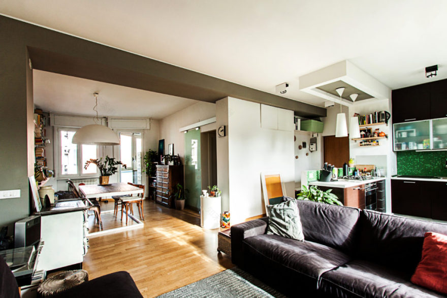 米兰个性公寓设计,温暖独特空间-0