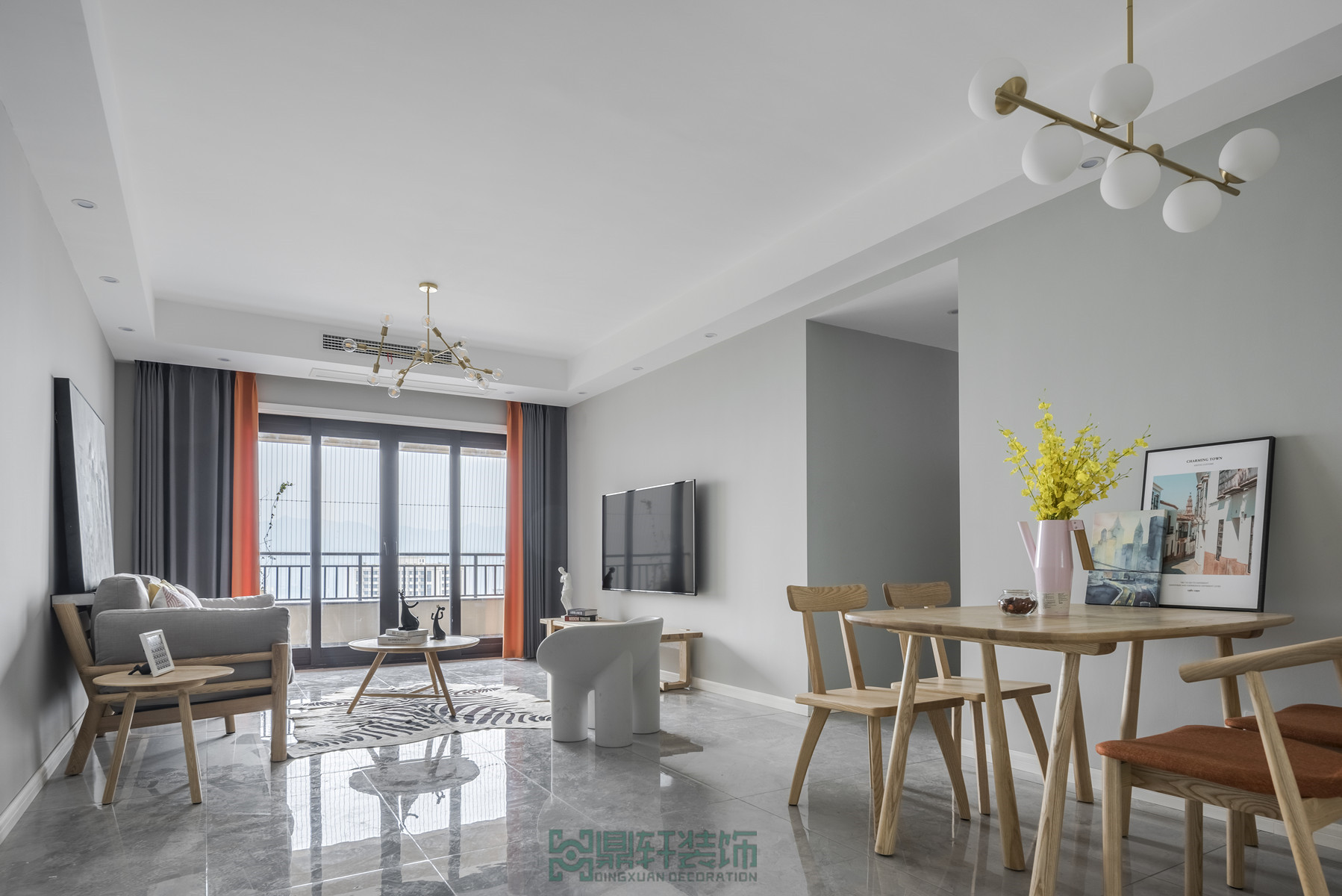 重庆鼎轩装饰 | 浅灰北欧+木制风格（金科天元道）-4
