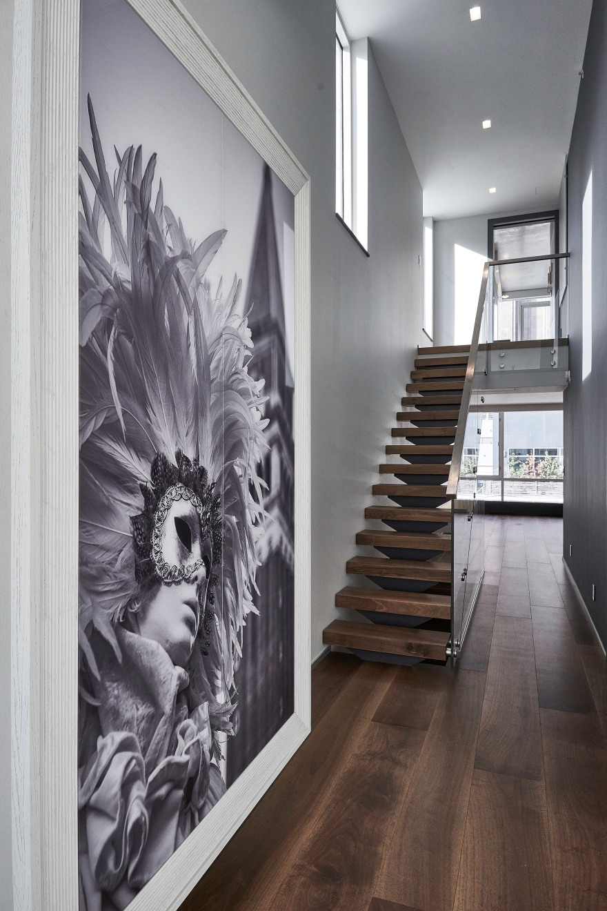 纽约 Warren Street 顶层公寓的精致室内设计-9