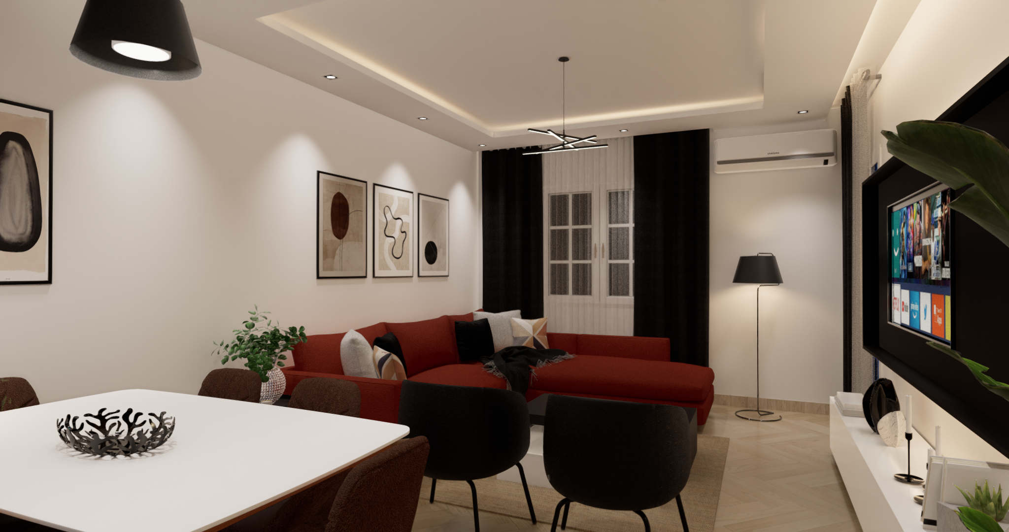 巴黎 75 平米公寓翻新设计-1