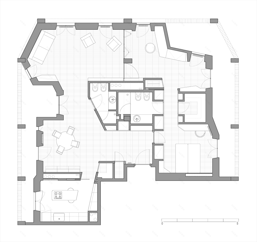 绿意环绕的都市别墅 | 致敬 Mario Ridolfi 的设计之作-30