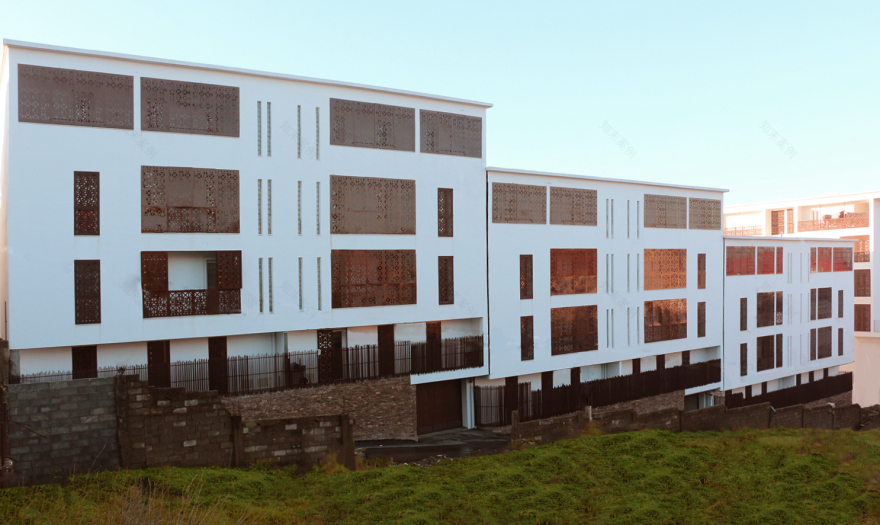 阿尔及利亚公寓建筑,传统文化与现代生活的融合-0