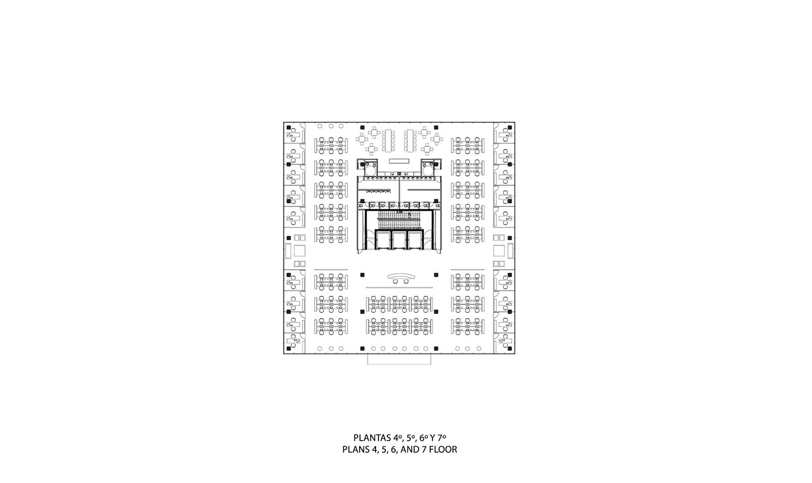 阿根廷 P8 办公建筑 | 极简抽象的玻璃立方与黑色入口管-7