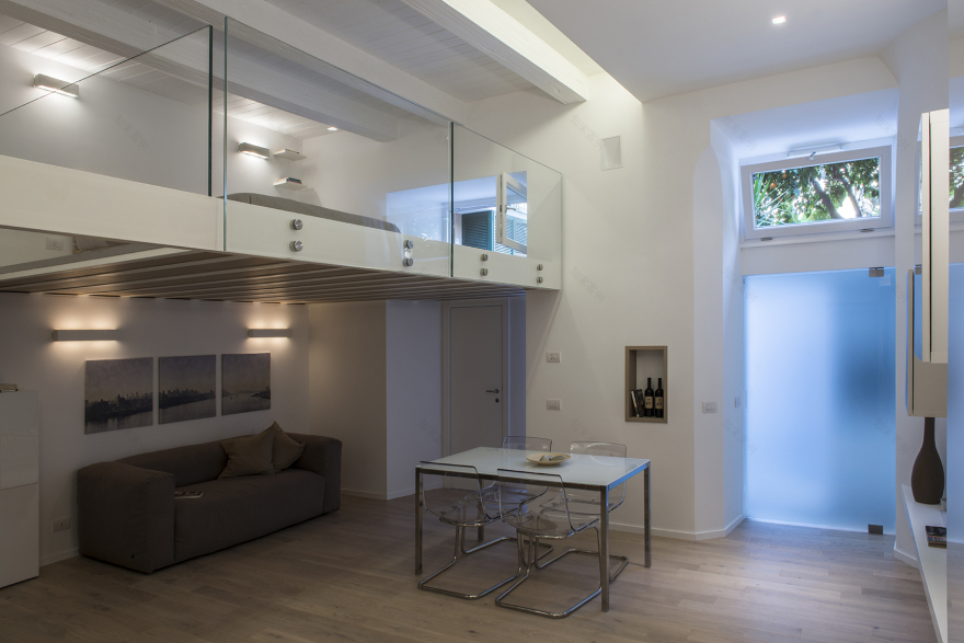 罗马历史建筑中的现代室内设计实验-1