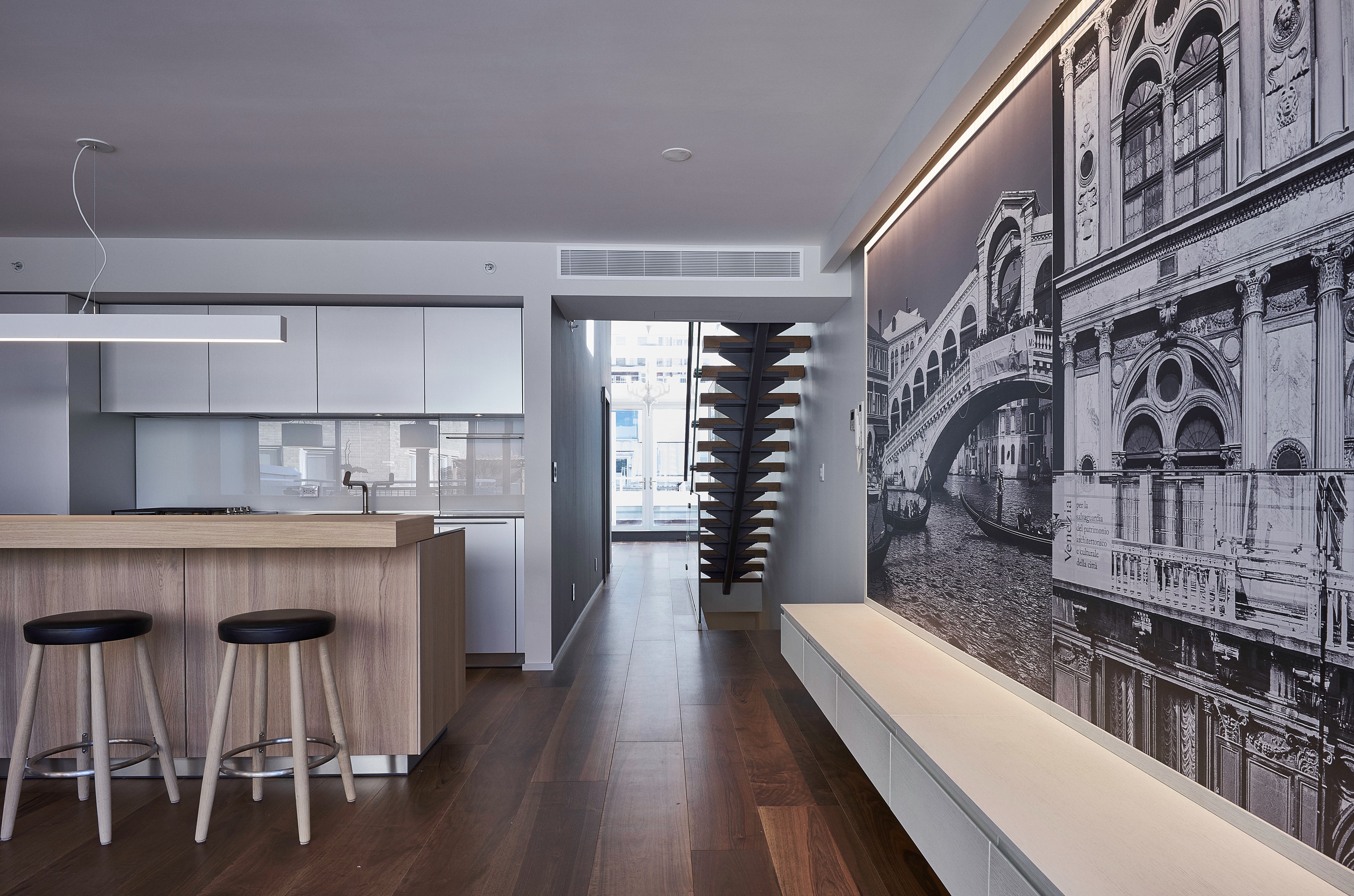 纽约 Warren Street 顶层公寓的精致室内设计-14