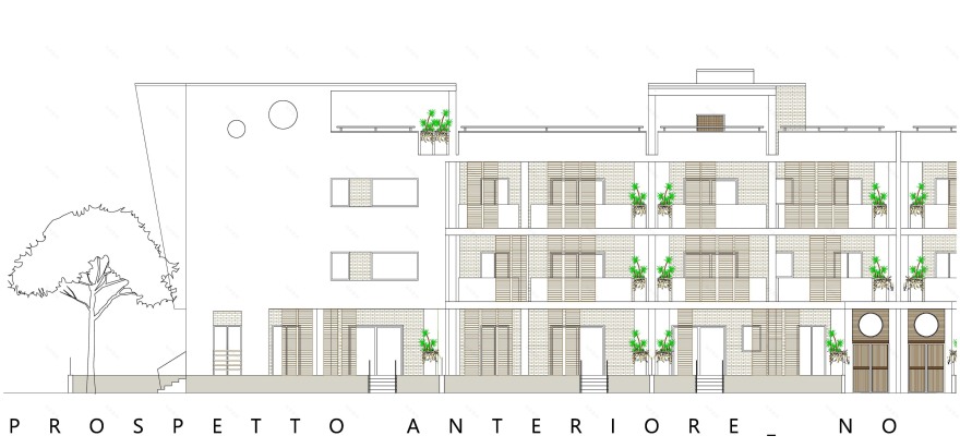 sergio stigliano丨公寓建筑丨PROGETTO DI UN EDIFICIO RESIDENZIALE E RECUPERO AMBIENTALE DI UN PARCO PRIVATO IN LOCALITA' PANTAN MONASTERO- X MUNICIPIO-ROMA CAPITALE-5