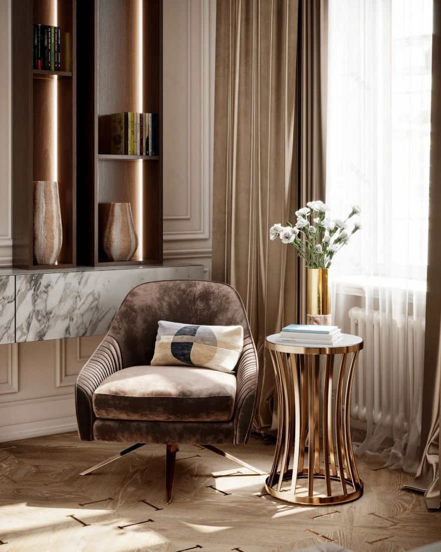 Mossebo 设计团队打造大气一居室,古典与现代完美融合-31