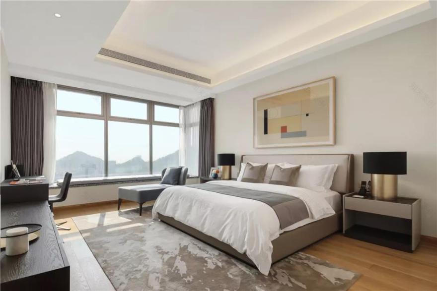 优雅清朗的 300㎡平层公寓设计-18