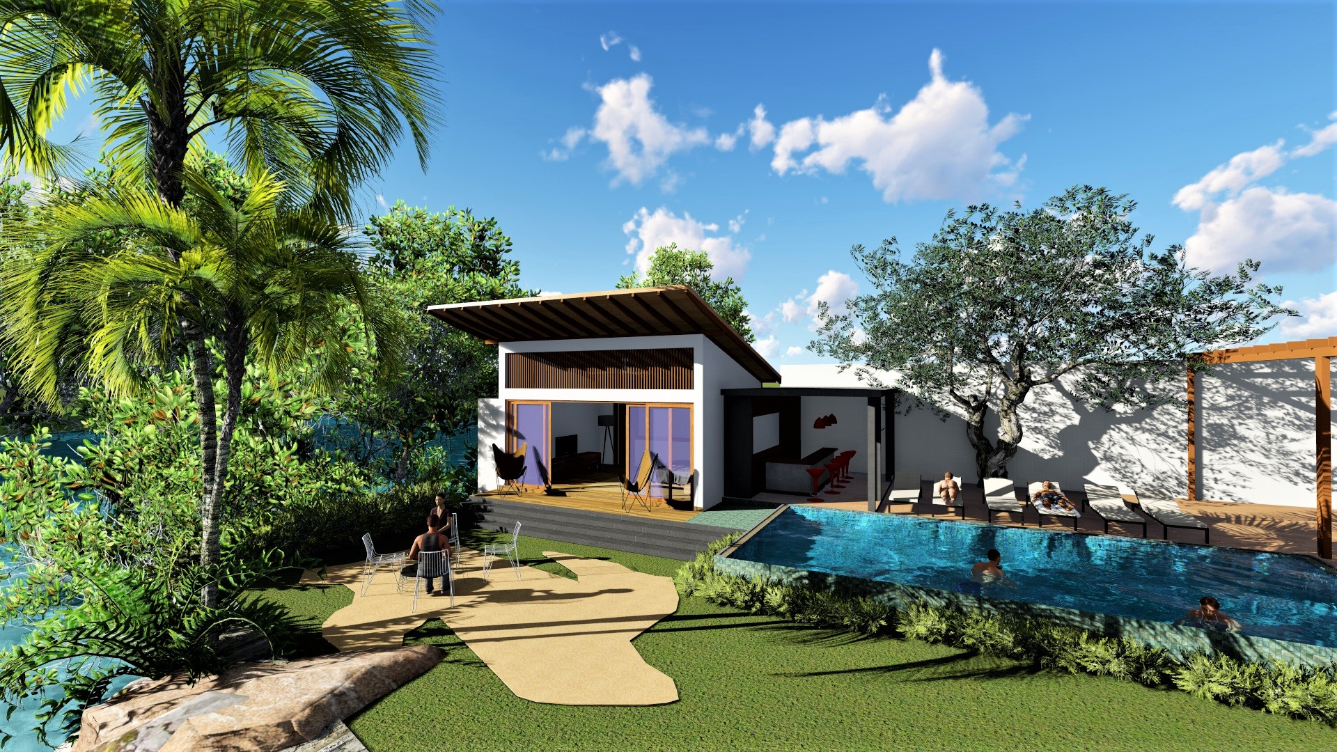 斯里兰卡 Balapitiya 河畔别墅设计-2