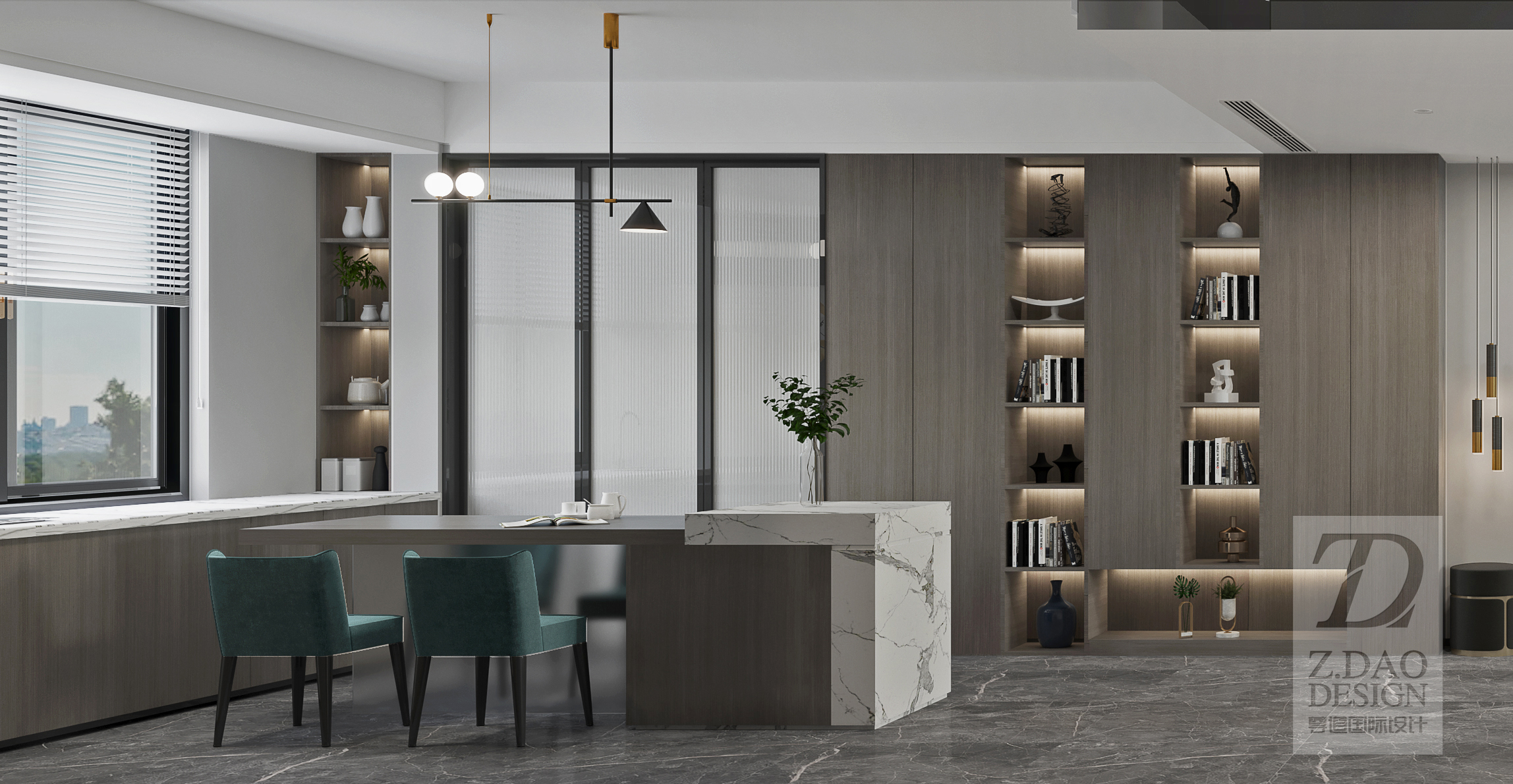 合肥悦湖山院 170㎡现代台式风装修设计 | 境·谧-25