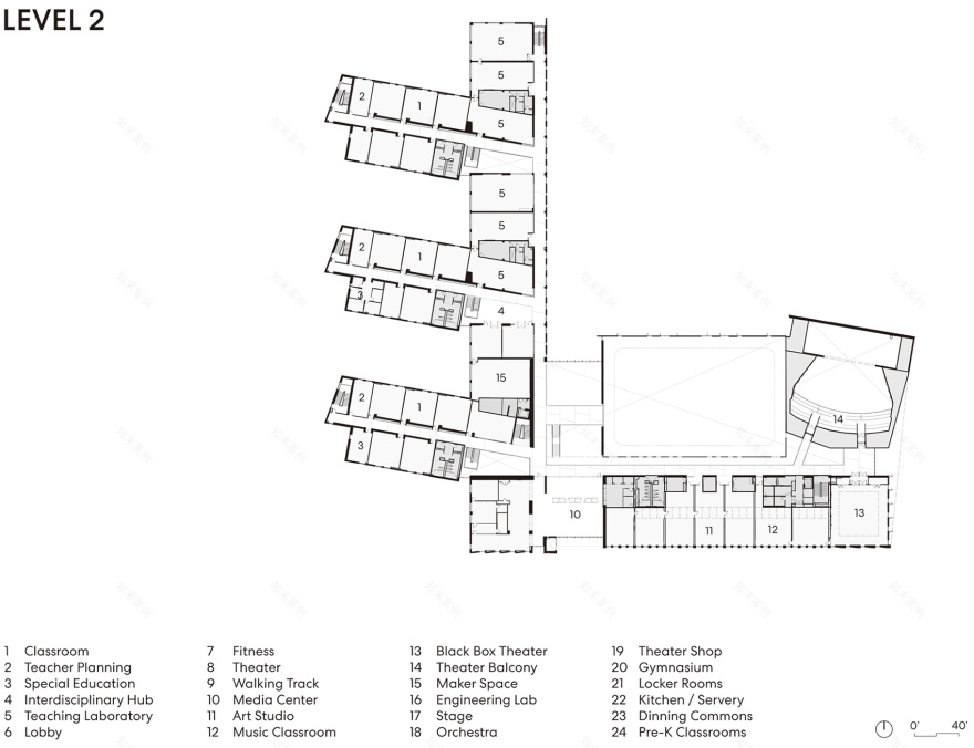 比尔里卡纪念高中丨美国丨Perkins&Will-97