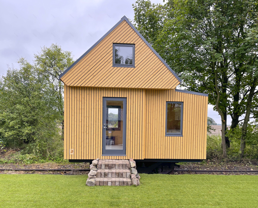 德国火车站的折叠生态小屋丨Brette Haus-6