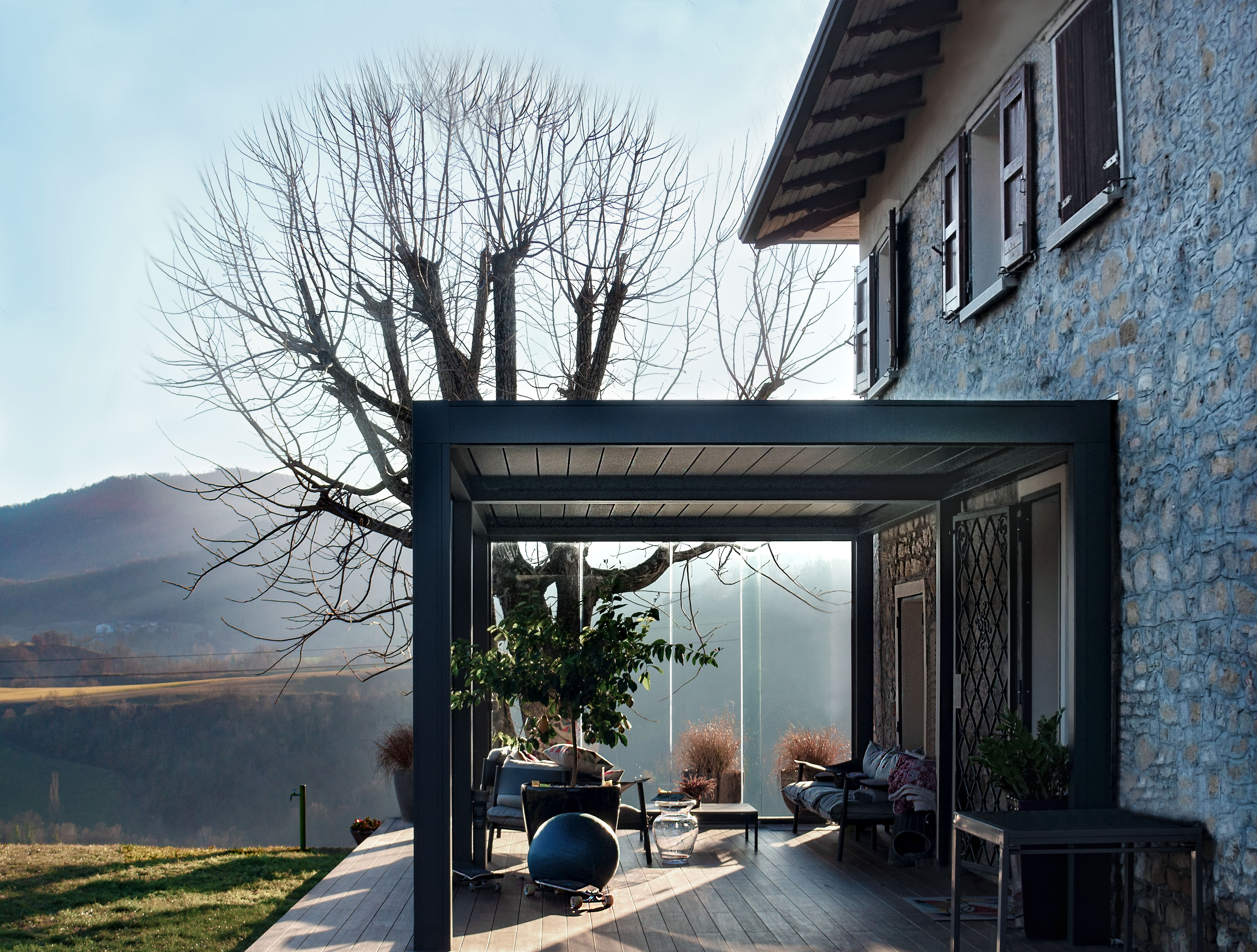 现代乡村家园的翻新设计-1