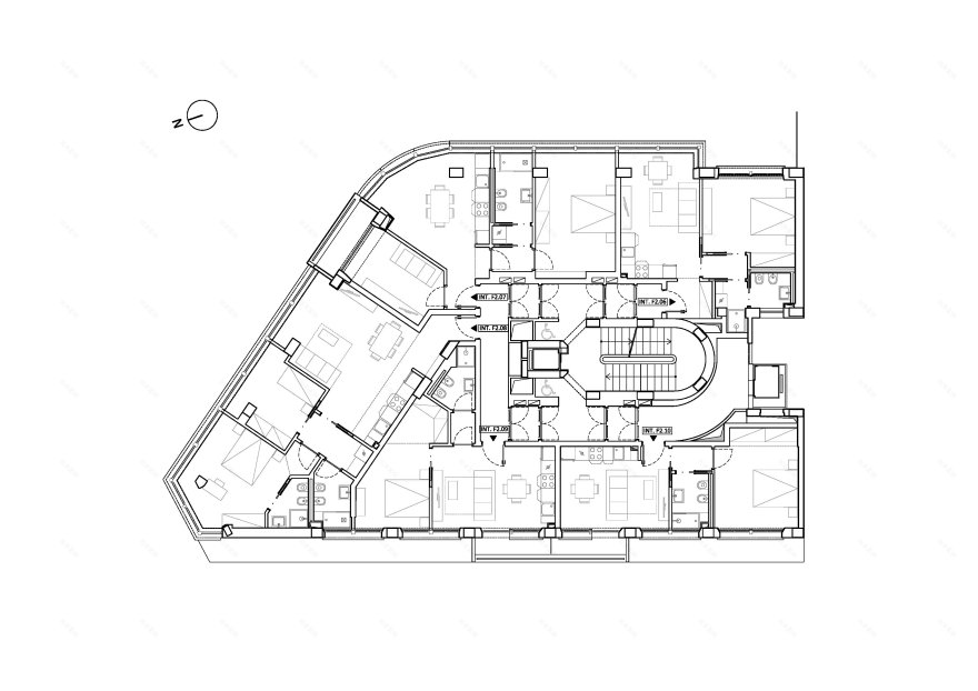 罗马历史建筑翻新 · 九层小楼的宜居转变-13