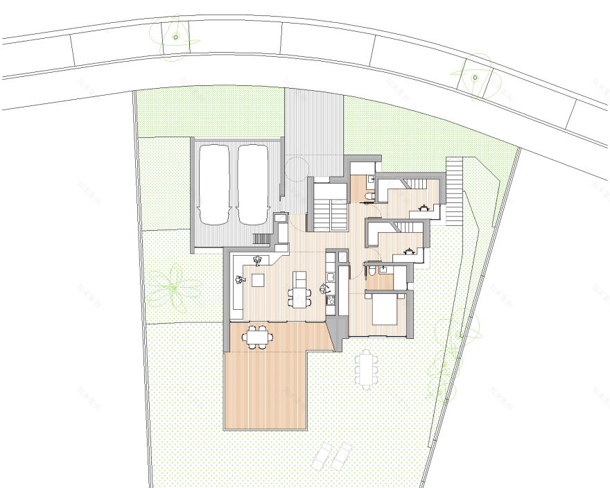 西班牙 Zumaia 山谷中的倾斜别墅-26