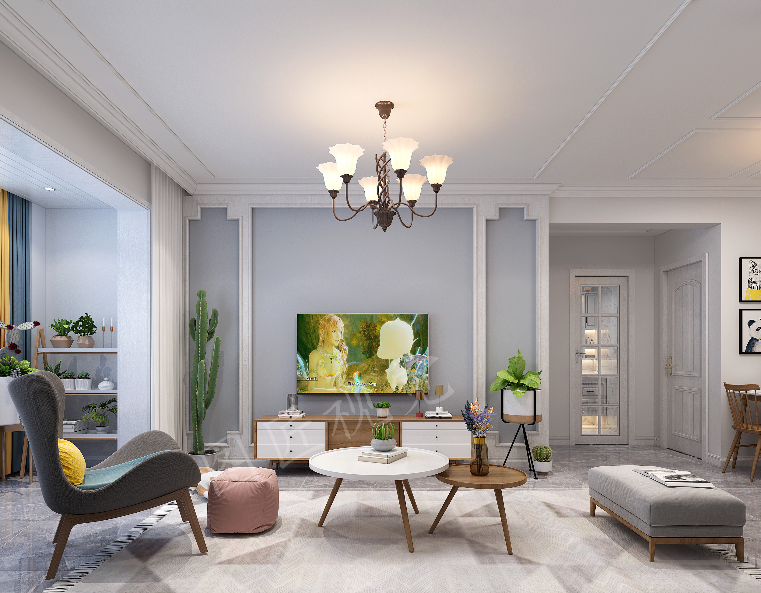 现代风格镜头下的客厅-4