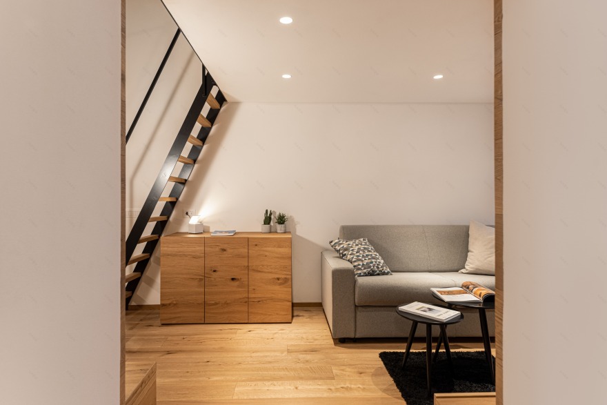 自然材料打造温馨阿尔卑斯风格小公寓-3