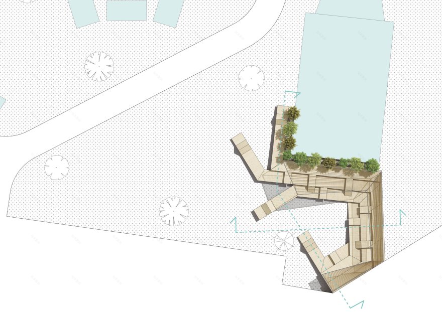 绿意盎然的多功能木质帐篷空间-20