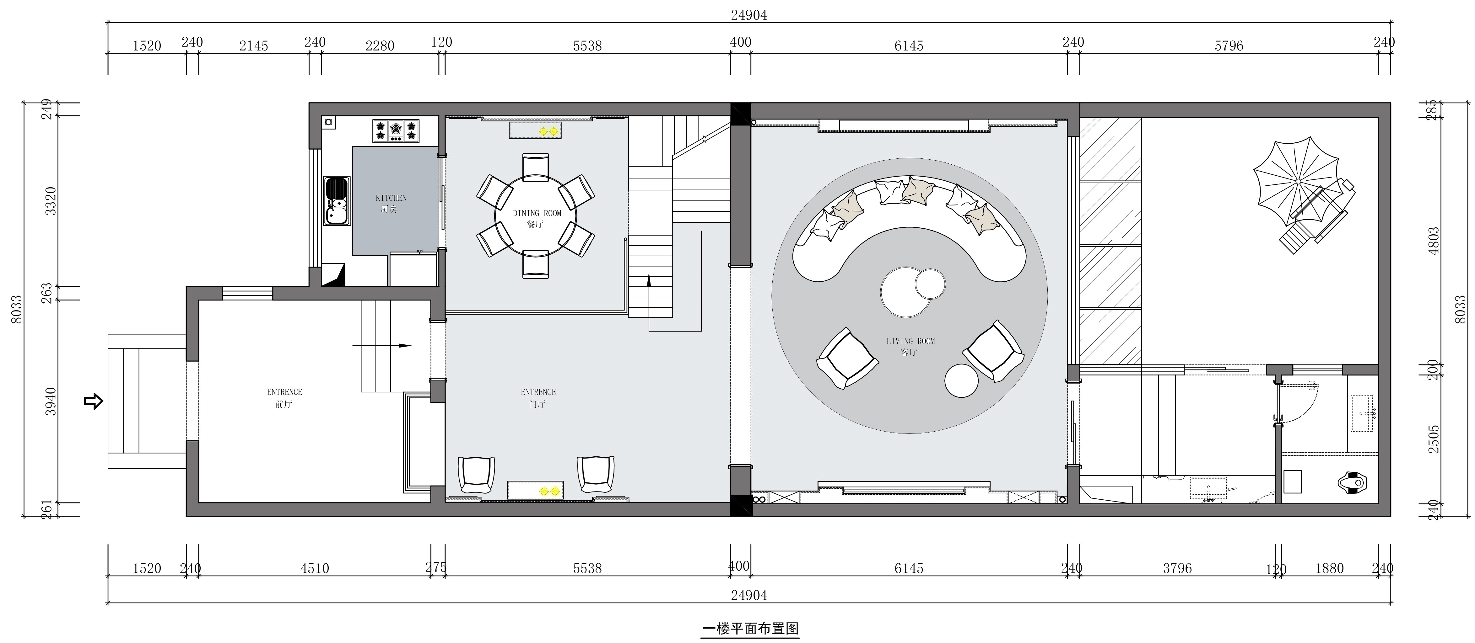 【武汉品承设计】水墨清华别墅--现代简约514㎡-1