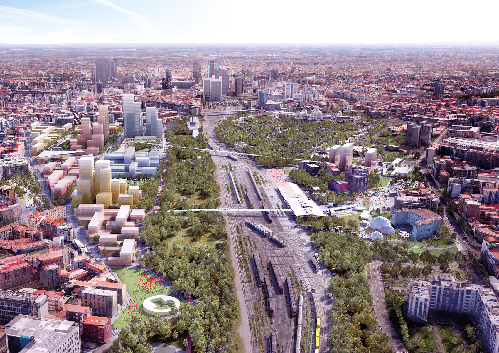 OMA和Laboratorio Permanente事务所赢得米兰Scalo Farini规划设计竞赛/应对都市规模下的气候变化和污染问题，使米兰的生态环境重获生机-37