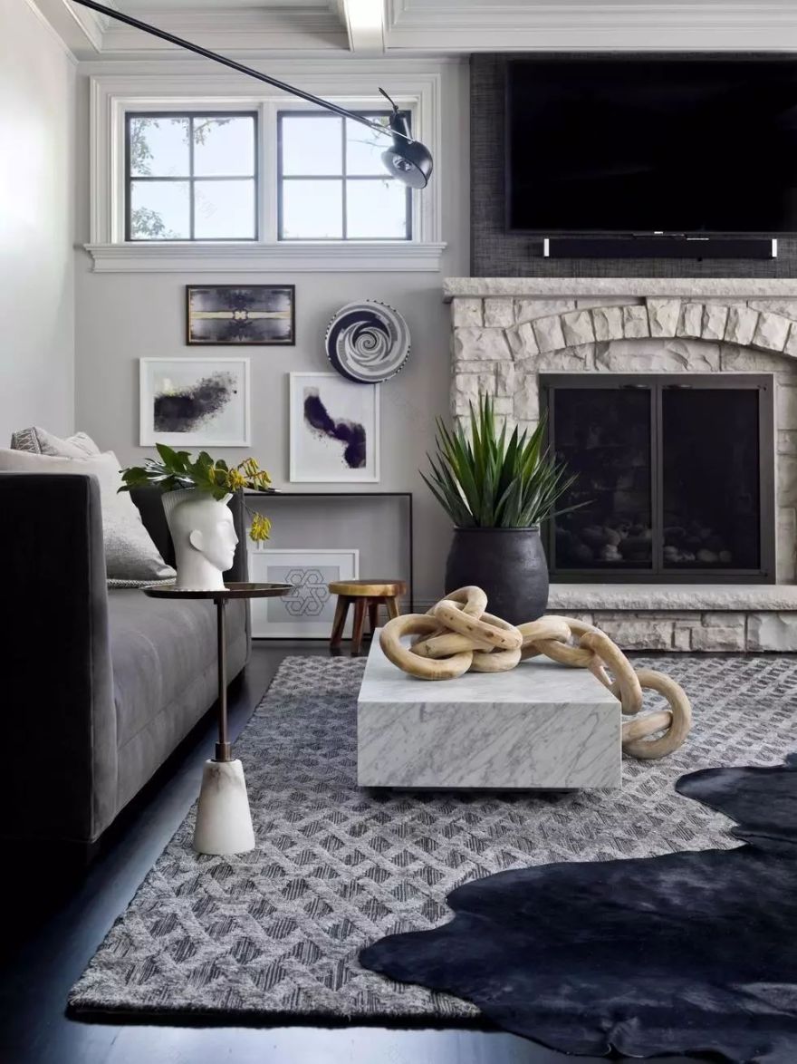 高级黑的艺术 | 芝加哥设计工作室的精致家居-18