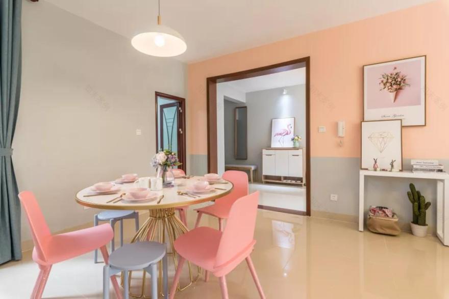 海口绿谷康都|| 暖意花香,旧房改造诠释现代北欧设计-28