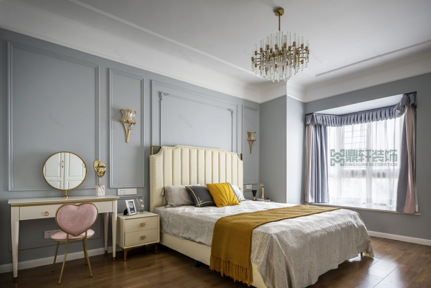 重庆鼎轩装饰 | 现代美式 130㎡老房爆改,加州百合园温馨家居空间-51