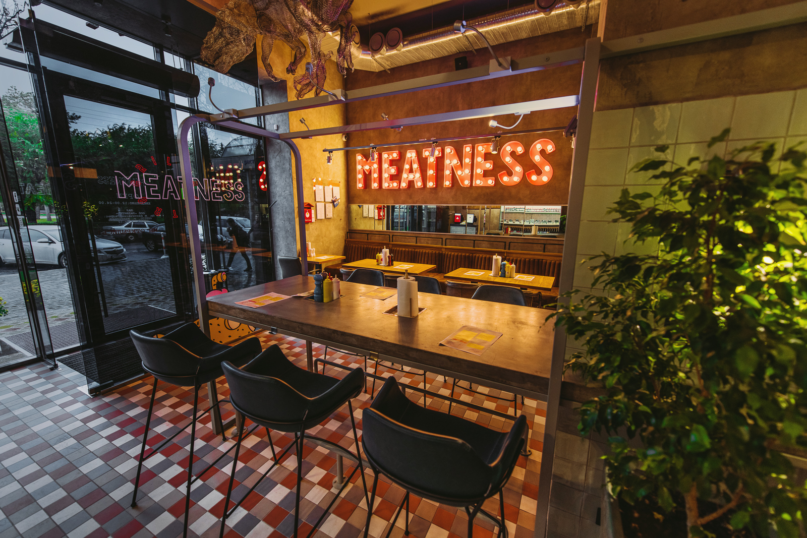 Детали Конструкций丨咖啡店丨Cafe "Meatness"-1