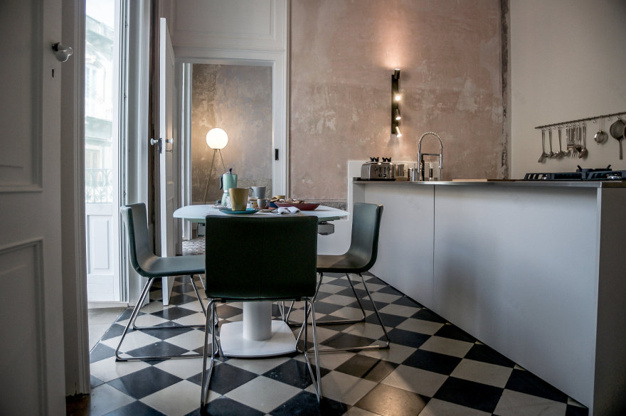 复古与现代共融的意大利公寓设计-4