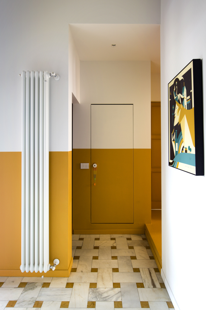 米兰 30 年代风格公寓翻新-17