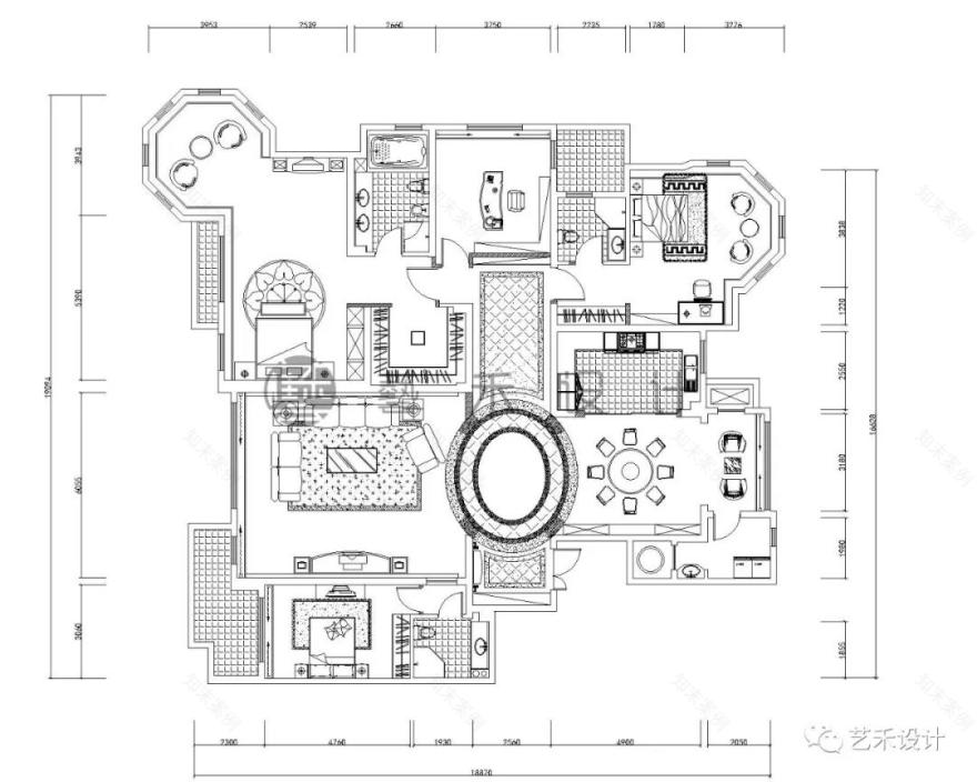 星海湾一号 310 平港式风格—揭秘拥有精致生活的装修法则-9