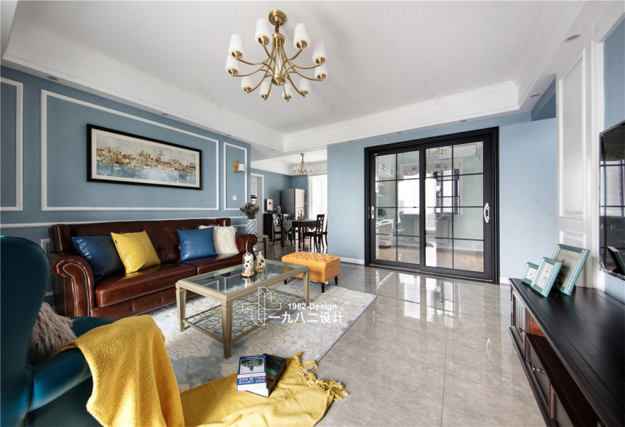 武昌群建星城现代美式实景拍摄,三居室温馨之家-26