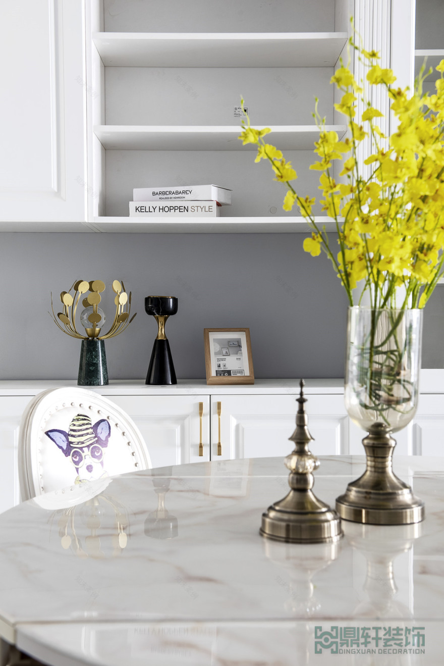 重庆鼎轩装饰 | 现代美式 130㎡老房爆改,加州百合园温馨家居空间-43