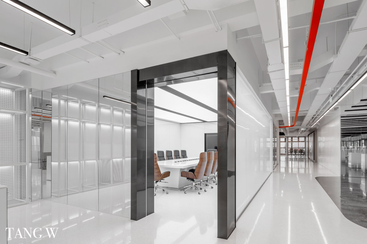 杭州禾赛光电现代展厅办公空间设计-9
