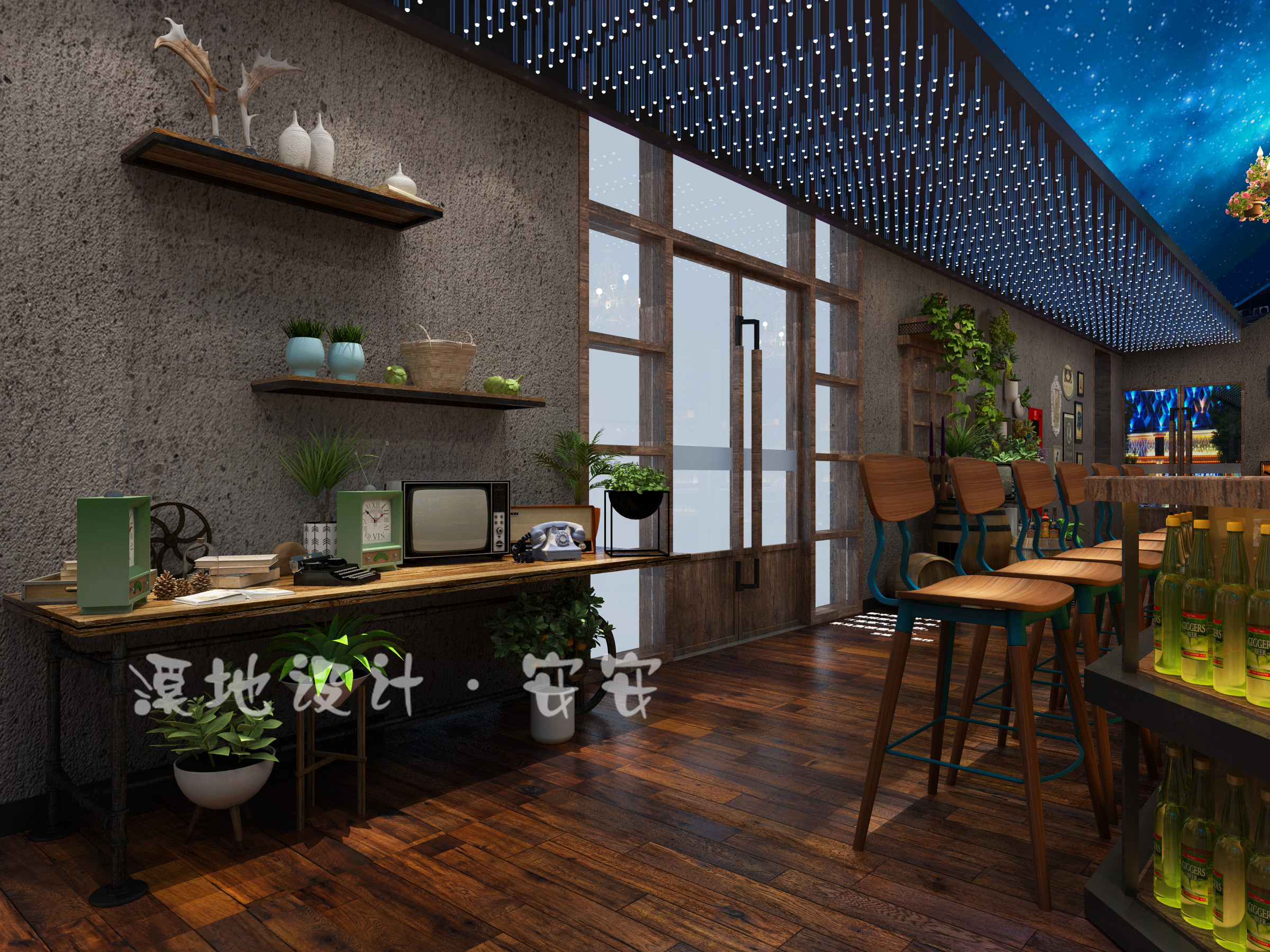 音乐餐吧静吧慢摇吧酒吧大厅前台案例-8