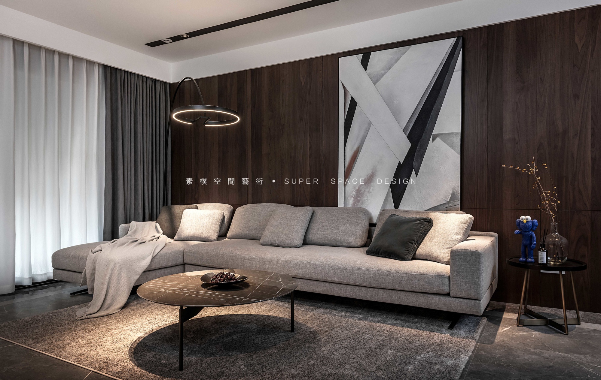 素朴设计丨平层丨素朴作品丨弹子石土著40万装120平现代家，儿童房简直太漂亮-1