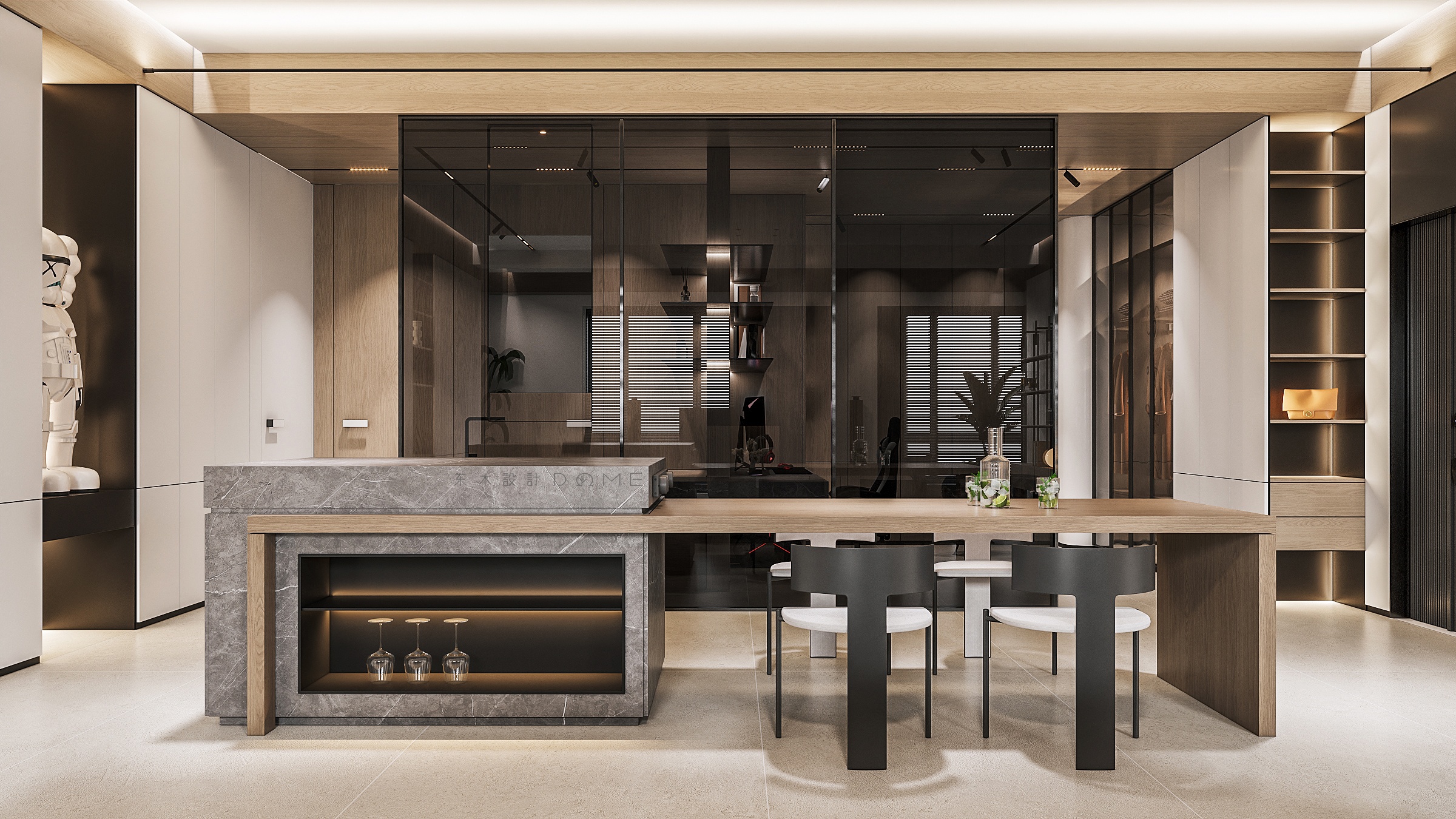 现代平层设计丨东木设计-22