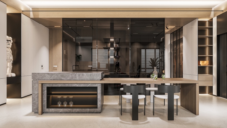 现代平层设计丨东木设计-22