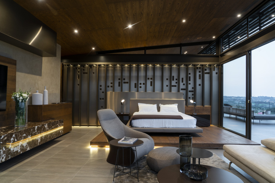 南非 Mooikloof Heights 别墅 | 室内外生活交融,景观迷人-19