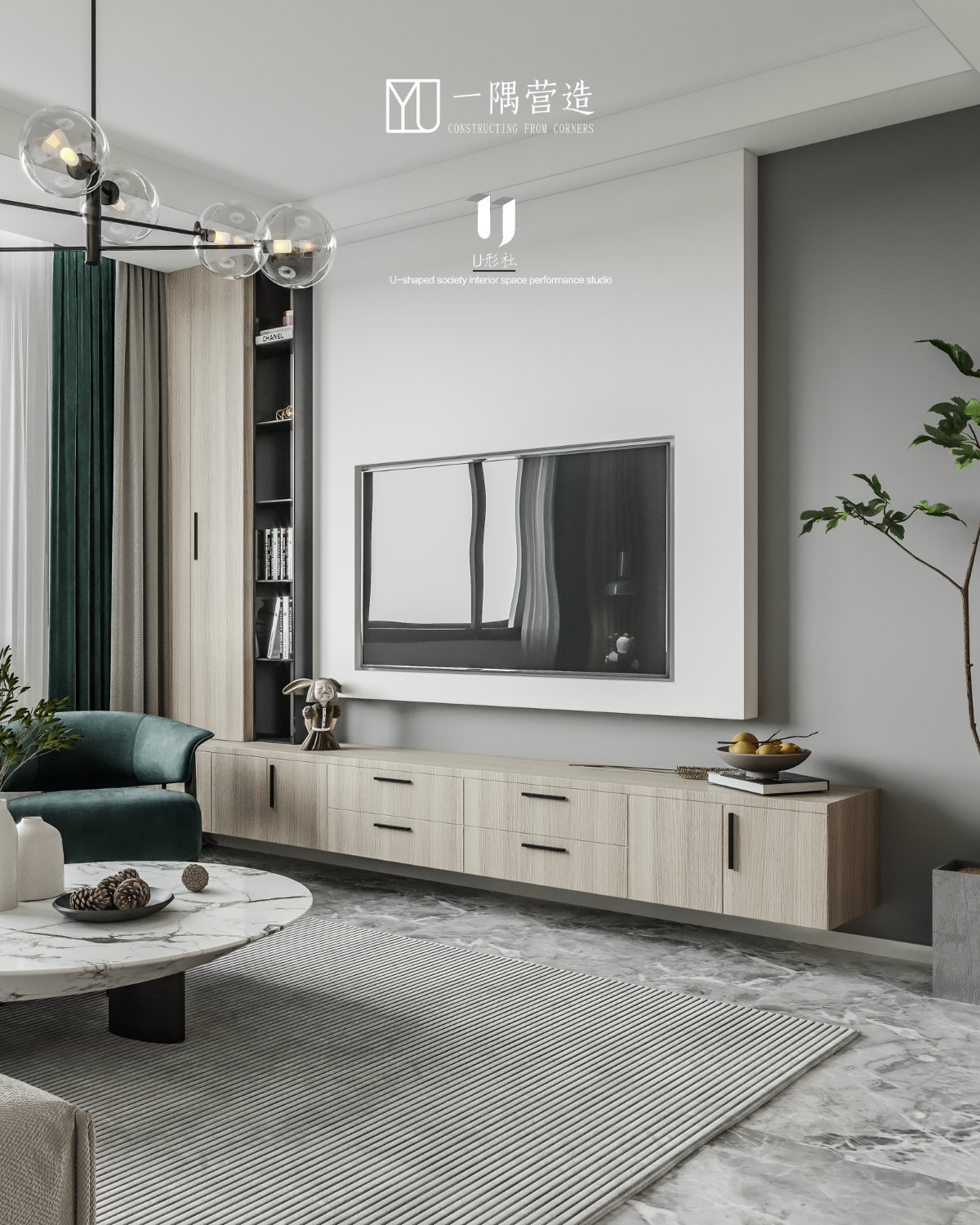 金色名门小区一隅营造平层设计-7