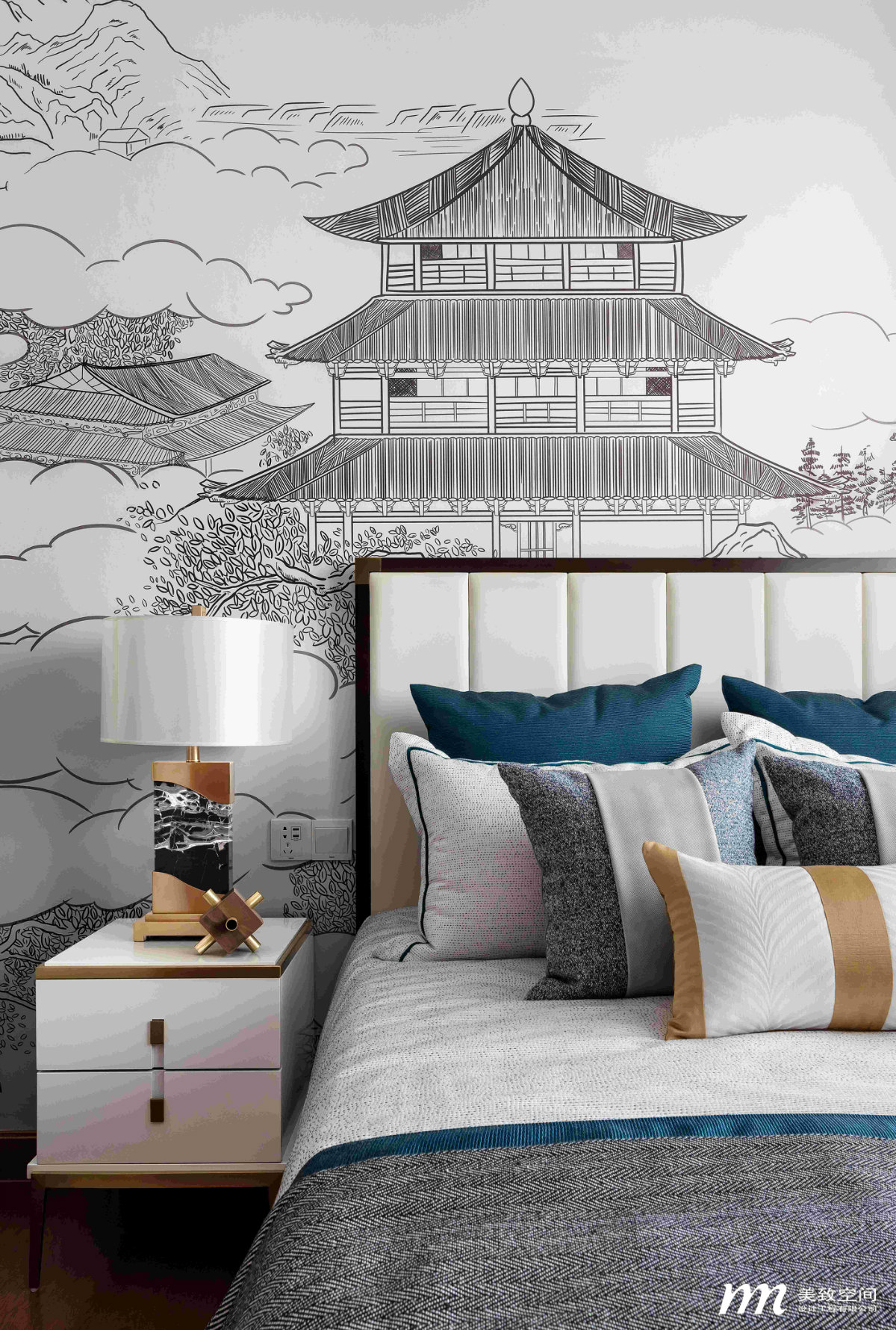 焦作恒大翡翠华庭新中式家居设计丨中国焦作丨美致空间-27