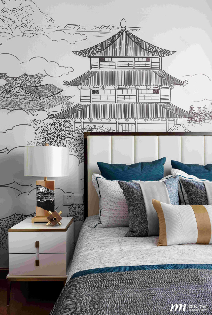 焦作恒大翡翠华庭新中式家居设计丨中国焦作丨美致空间-27