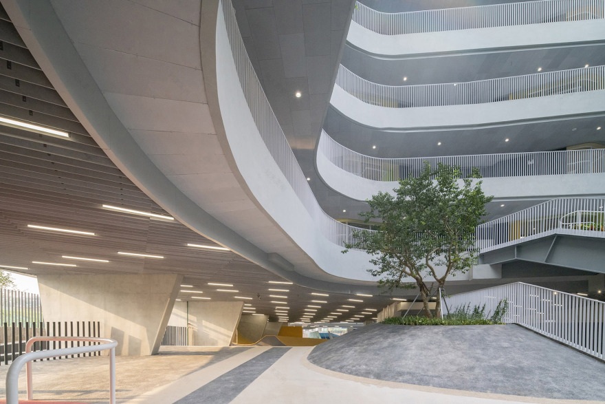 红岭实验小学 | 垂直校园,山谷庭院,儿童乐园-40