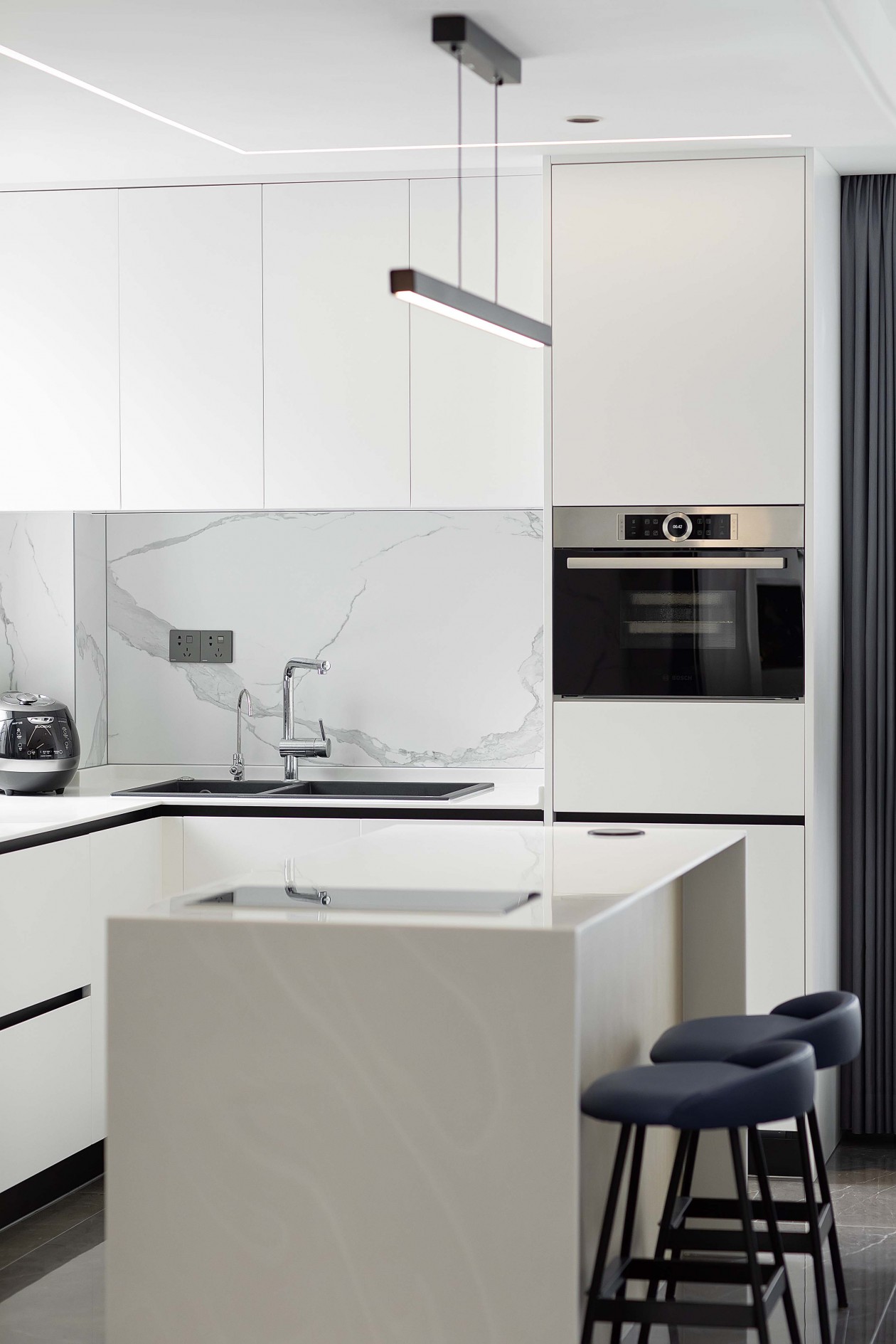 新湖海德公园现代简约家居设计，160㎡三室两厅的温馨空间-18