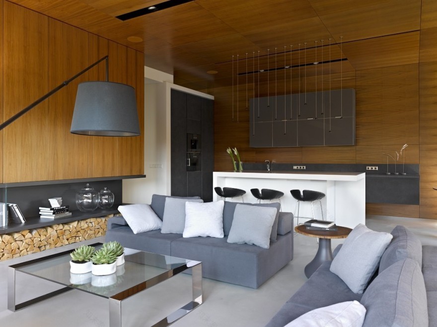 莫斯科乡村别墅的简约温馨室内设计-1