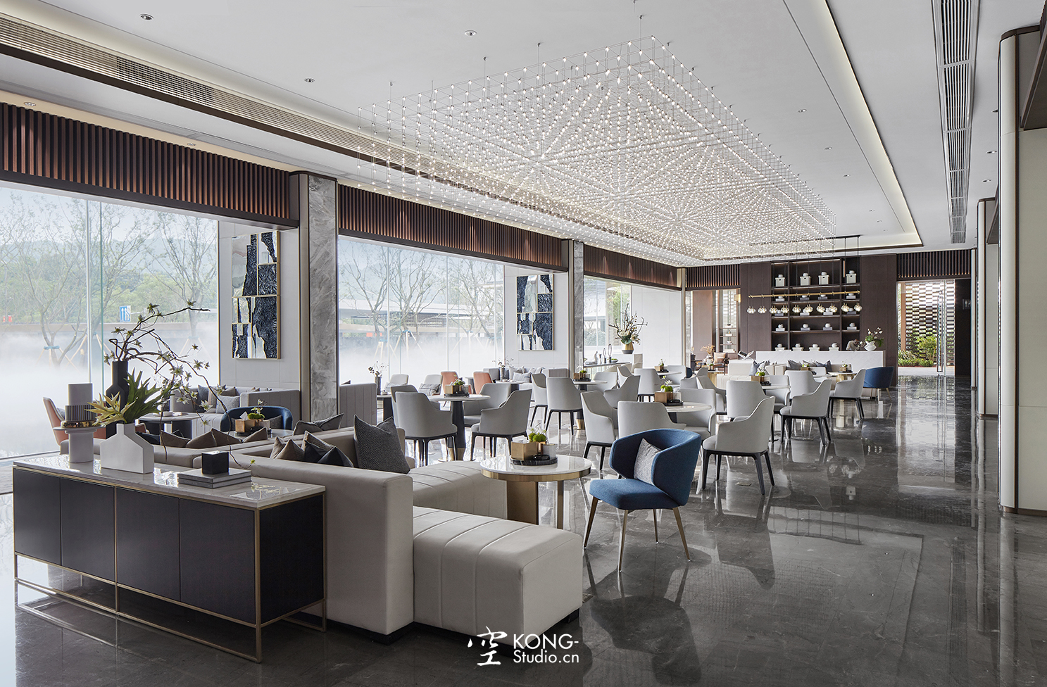 空与间建筑摄影：融创观溪樾销售中心-0