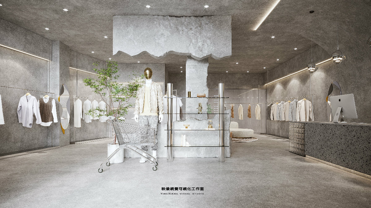 商业写实组服装店铺设计丨映像视觉-7